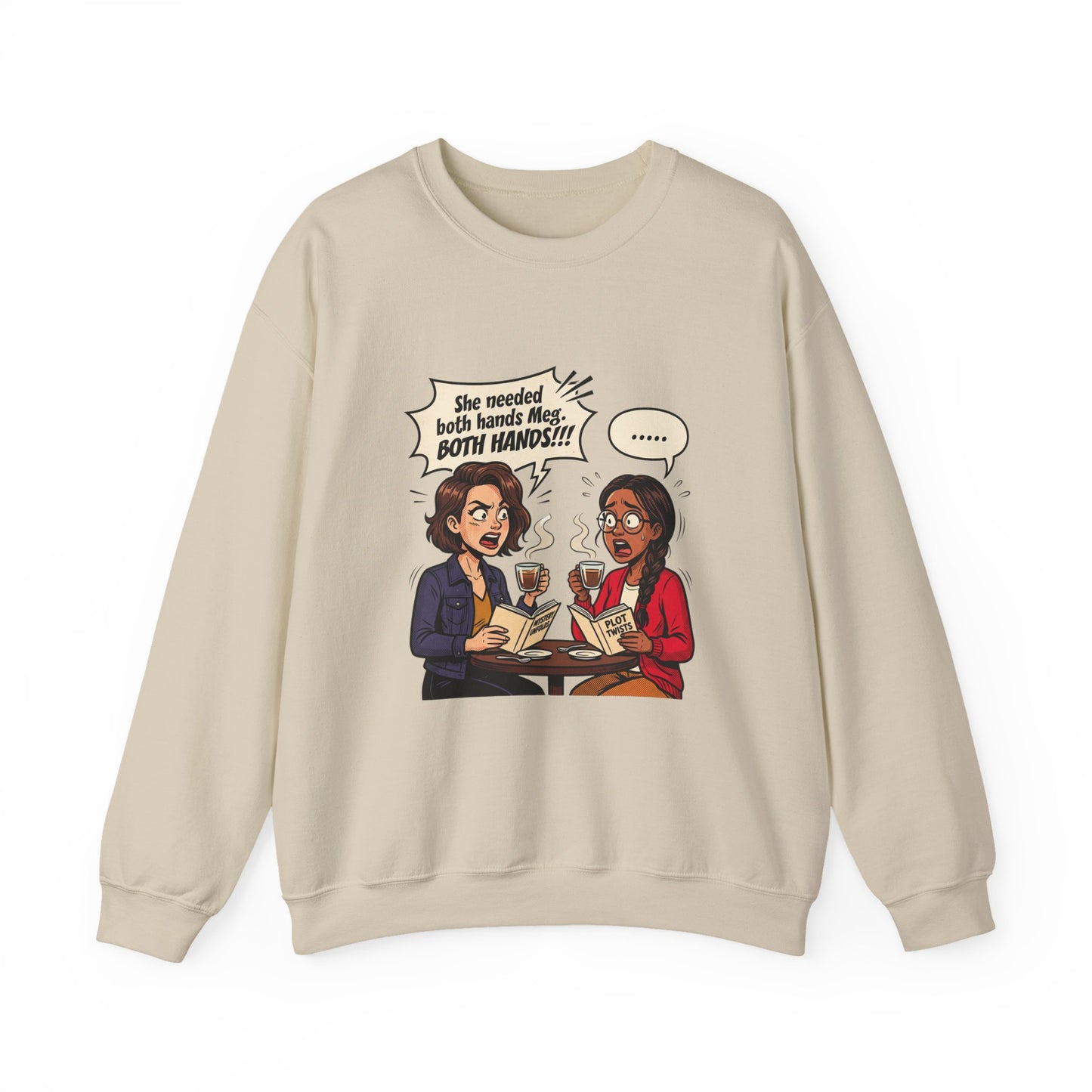 Bookish Coffee Conversation Sweatshirt | Book Lover, Reading Shirt