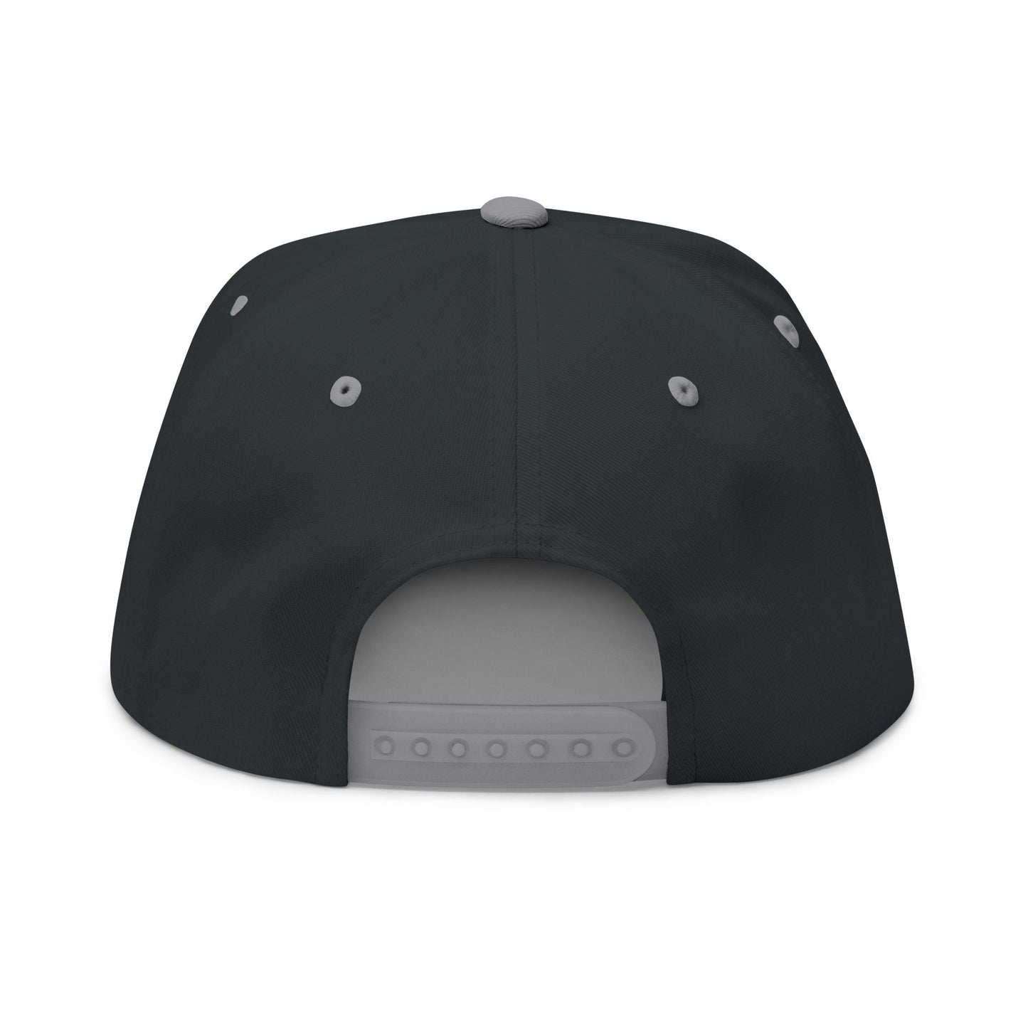 Flat Bill Cap — "If I'm Happy and You Know It " Embroidered Snapback