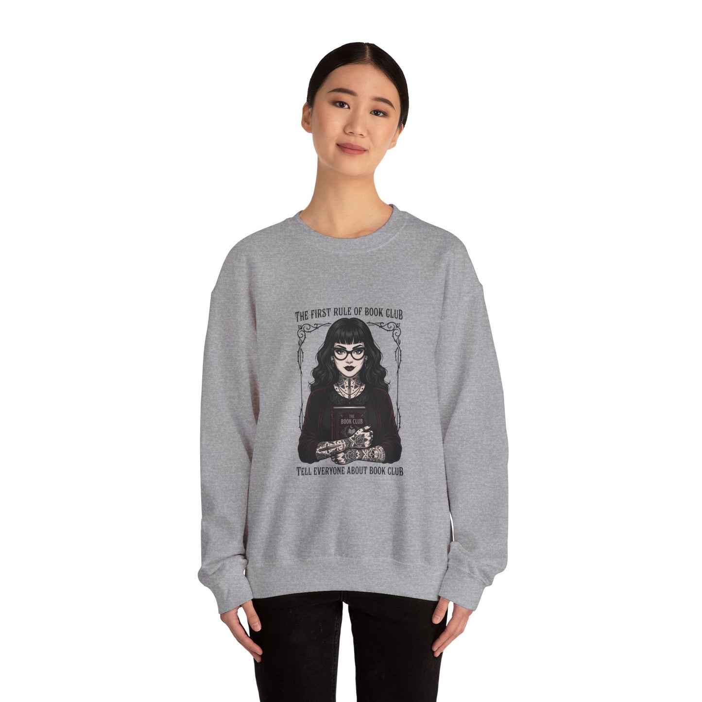 Book Club Motto Sweatshirt | Book Lover, Dark Academia Reading Crewneck