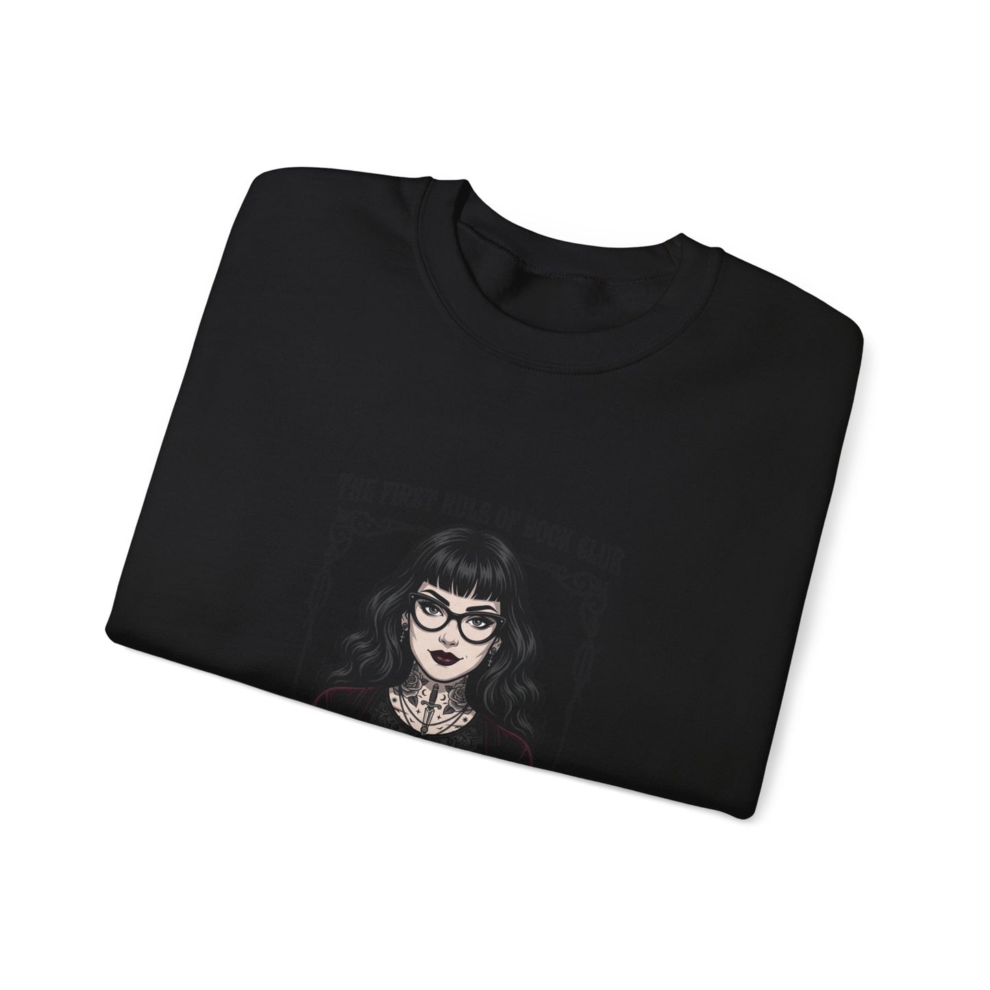 Book Club Motto Sweatshirt | Book Lover, Dark Academia Reading Crewneck