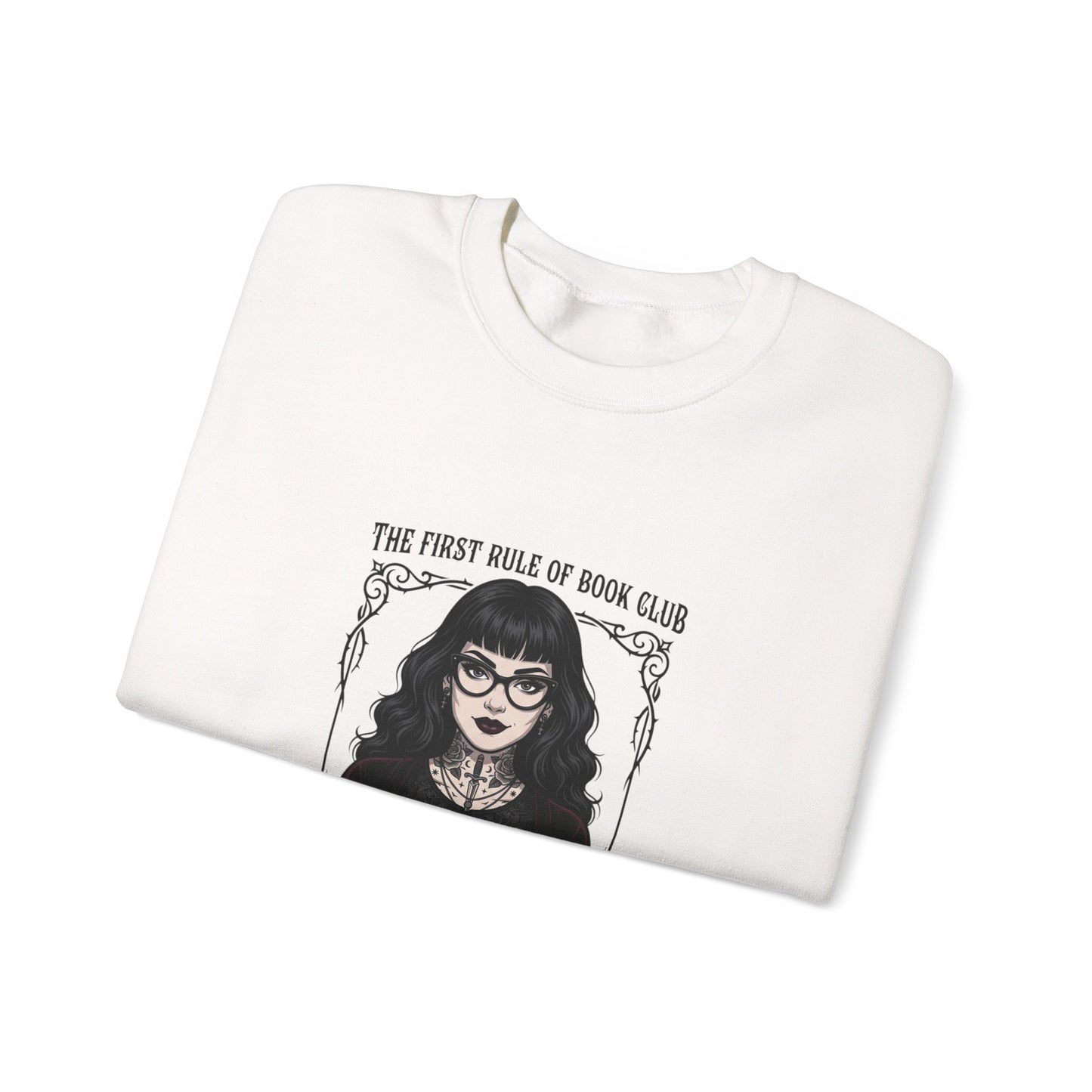Book Club Motto Sweatshirt | Book Lover, Dark Academia Reading Crewneck