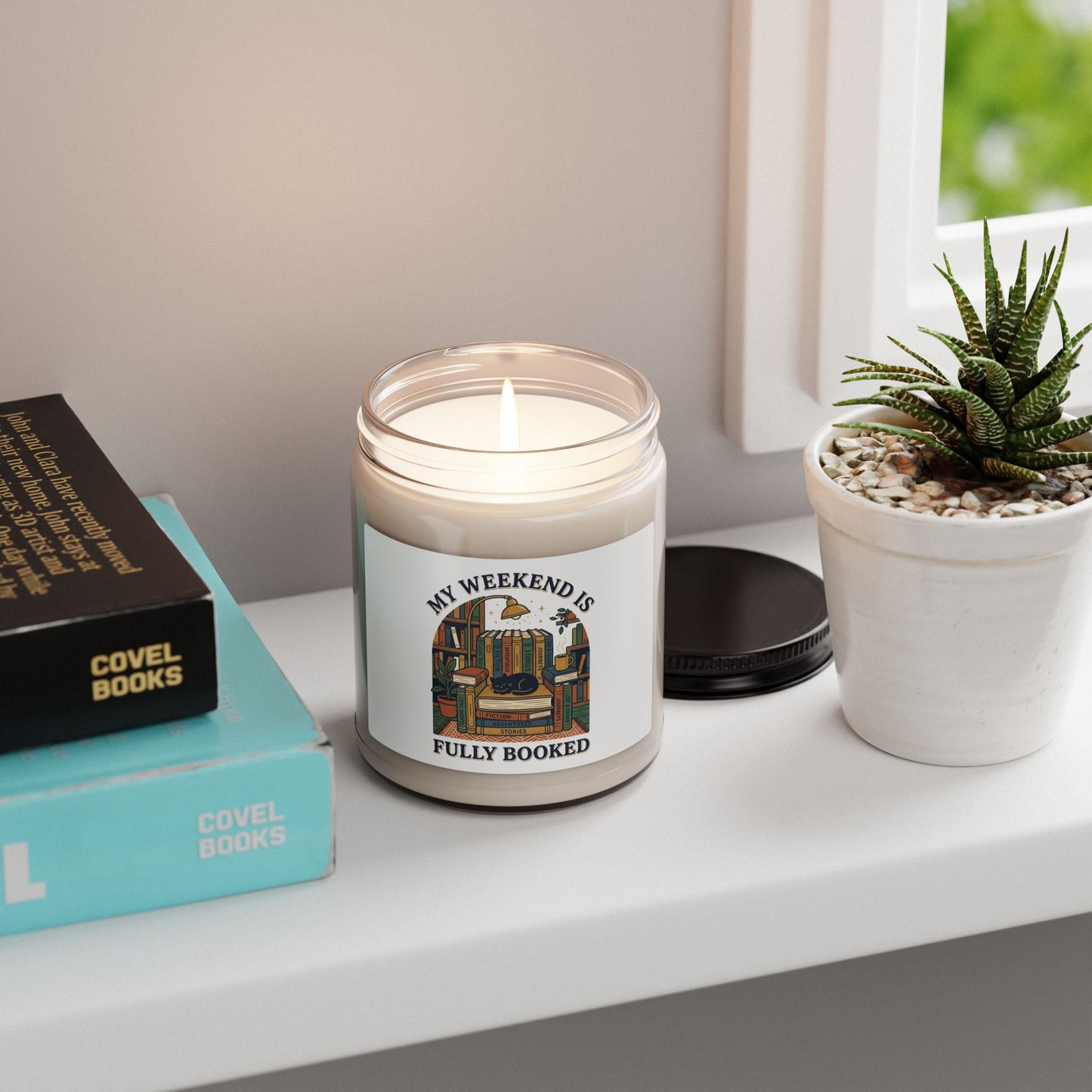 Fully Booked Candle | Scented Soy Candle, Book Lover, Cozy Reader